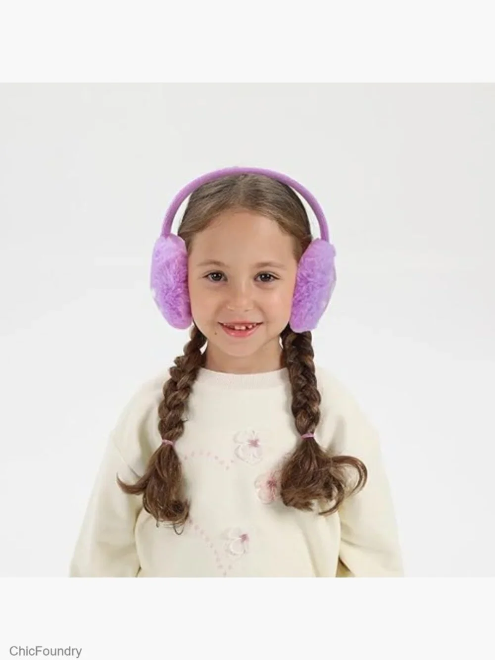 Kids Winter Earmuff and Gloves Set Plush Fleece Warm Snow Accessories 3-15